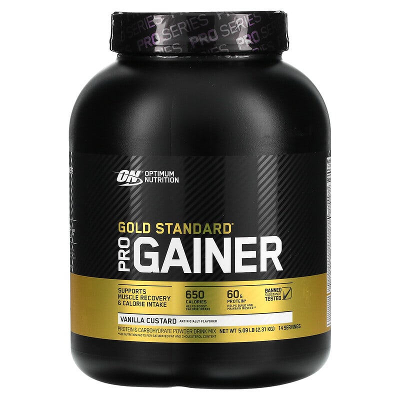Optimum Nutrition Gold Standard Pro Gainer Vanilla Custard 5.09 lbs (2.31 kg) 3 Optimum Nutrition Gold Standard Pro Gainer Vanilla Custard 5.09 lbs (2.31 kg) 748927029734