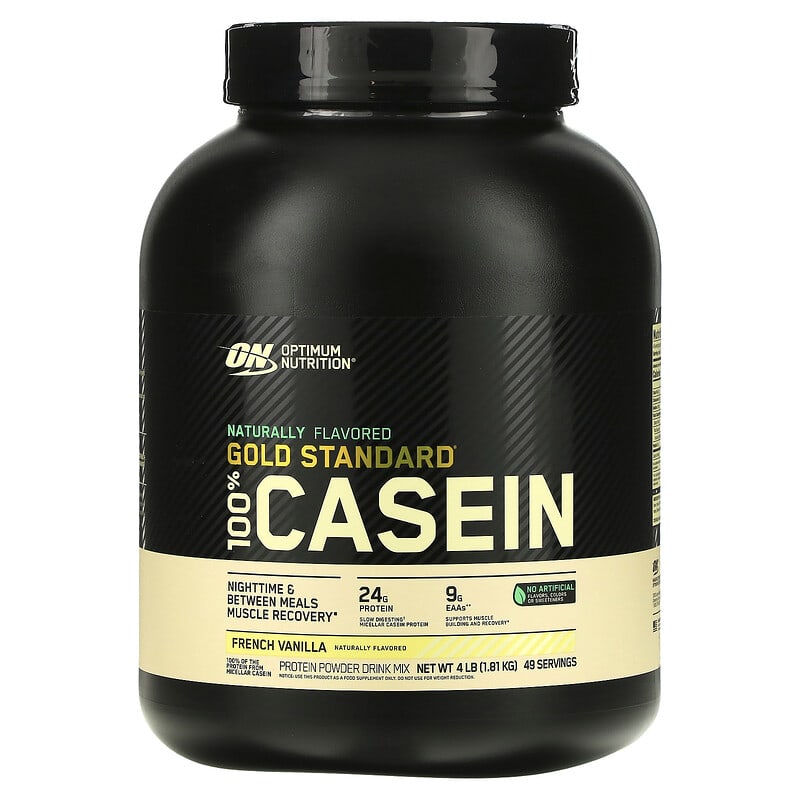 Optimum Nutrition Naturally Flavored Gold Standard 100% Casein French Vanilla 4 lb (1.81 kg) 3 Optimum Nutrition Naturally Flavored Gold Standard 100% Casein French Vanilla 4 lb (1.81 kg) 748927024258