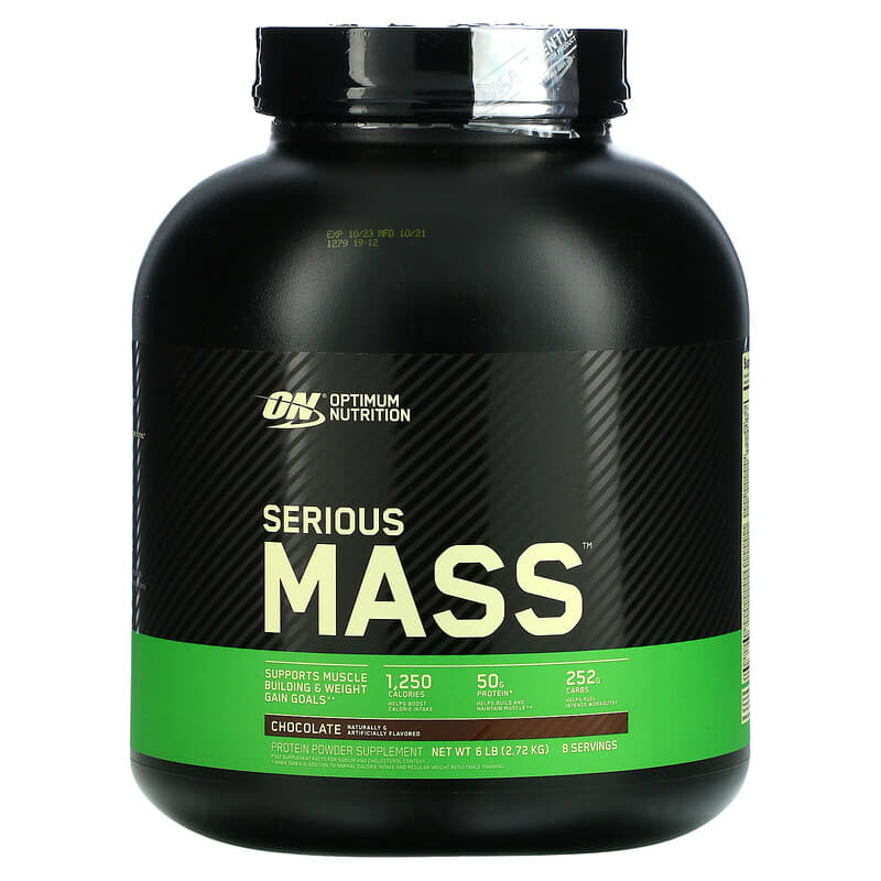 Optimum Nutrition Serious Mass Chocolate 6 lb (2.72 kg) 3 Optimum Nutrition Serious Mass Chocolate 6 lb (2.72 kg) 748927022995