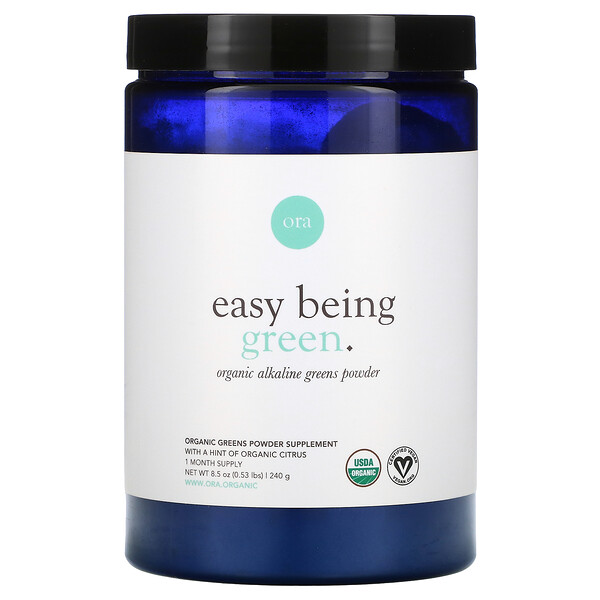 Ora Easy Being Green Superfood Greens Powder Orange 8.5 (240 g) 2 Mua Ora Easy Being Green Organic Alkaline Greens Powder Hint of Organic Citrus 8.5 240 g giảm giá rẻ Hà nội TPHCM