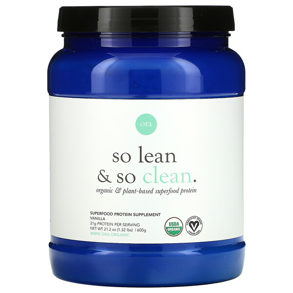 Mua Ora So Lean & So Clean Organic & Plant-Based Superfood Protein Vanilla 21.2 oz 600 g giảm giá rẻ Hà nội TPHCM