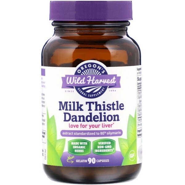 Oregons Wild Harvest Milk Thistle Dandelion 90 Vegan Capsules 1 Mua Oregon's Wild Harvest Milk Thistle Dandelion 90 Gelatin viên giảm giá rẻ Hà nội TPHCM