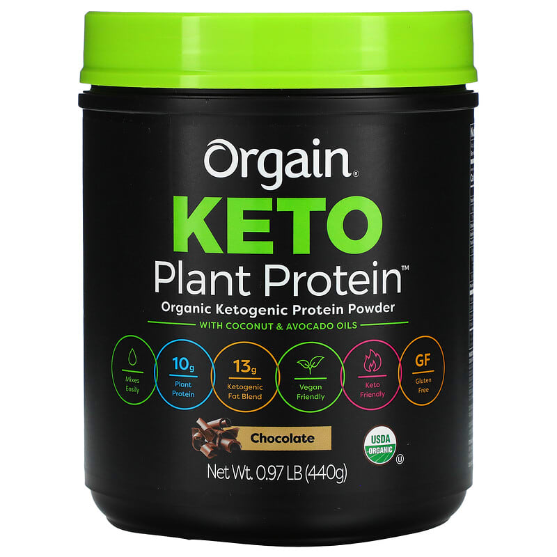 Orgain Keto Organic Plant Protein Powder Chocolate 0.97 lb (440 g) 3 Orgain Keto Organic Plant Protein Powder Chocolate 0.97 lb (440 g) 851770007399