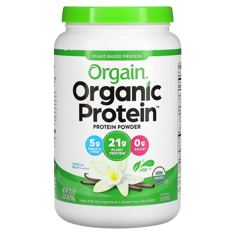 Orgain Organic Protein Powder Vanilla Bean 2.03 lbs (920 g) 3 Orgain Organic Protein Powder Vanilla Bean 2.03 lbs (920 g) 851770003254