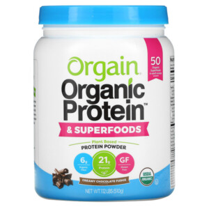 Mua Orgain Organic Protein & Superfoods Powder Plant Based Creamy Chocolate Fudge 1.12 lbs 510 g giảm giá rẻ Hà nội TPHCM