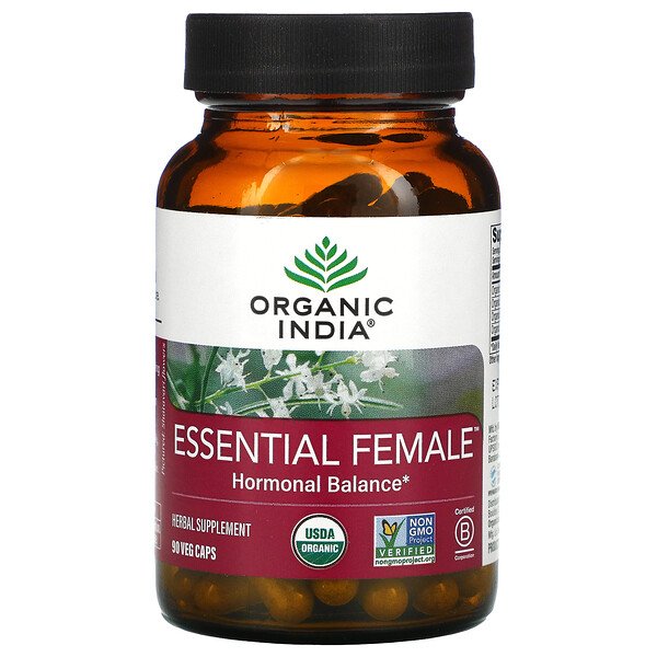 Organic India Essential Female Hormonal Balance 90 Veg Caps 3 organic india essential female hormonal balance 90 veg caps 104739