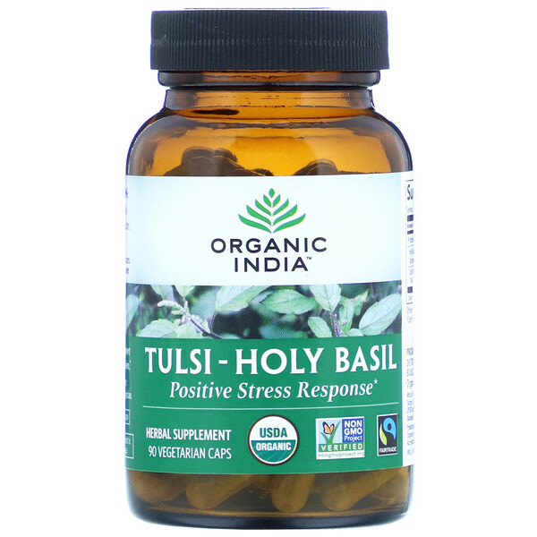 Mua Organic India Tulsi-Holy Basil Positive Stress Response 90 Vegetarian Caps giảm giá rẻ Hà nội TPHCM