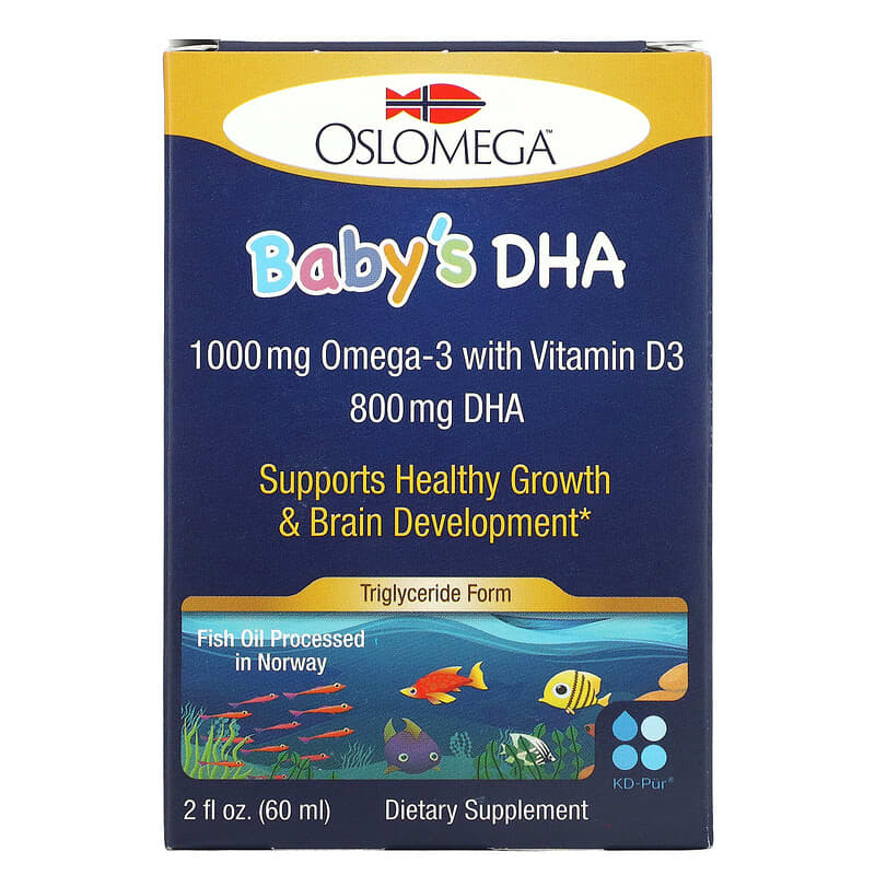 Oslomega Baby’s DHA with Vitamin D3 2 fl oz (60 ml) 3 Oslomega Baby’s DHA with Vitamin D3 2 fl oz (60 ml) 898220013920