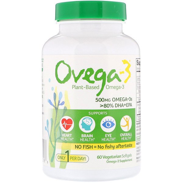 Ovega-3 Vegan Omega-3 DHA + EPA 500 mg 60 viên 3 ovega 3 vegan omega 3 dha epa 500 mg 60 vegetarian capsules 41142