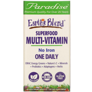 Mua Paradise Herbs Earth's Blend One Daily Superfood Multi-Vitamin No Iron 60 viên giảm giá rẻ Hà nội TPHCM