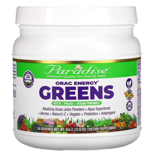 Paradise Herbs ORAC-Energy Greens 12.8 oz (364 g) 3 paradise herbs orac energy greens 12 8 oz 364 g 10731