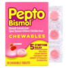 Pepto Bismol Chewables Cherry 30 Chewable Tablets 1 Pepto Bismol Chewables Cherry 30 Chewable Tablets 301490039786