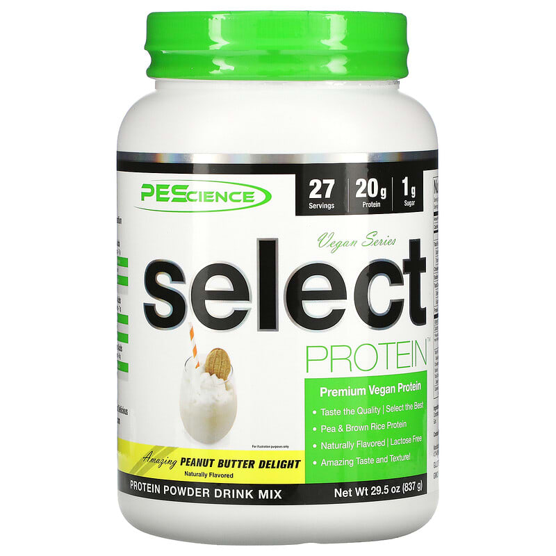 PEScience Vegan Series Select Protein Peanut Butter Delight 29.5 oz (837 g) 3 PEScience Vegan Series Select Protein Peanut Butter Delight 29.5 oz (837 g) 040232426520