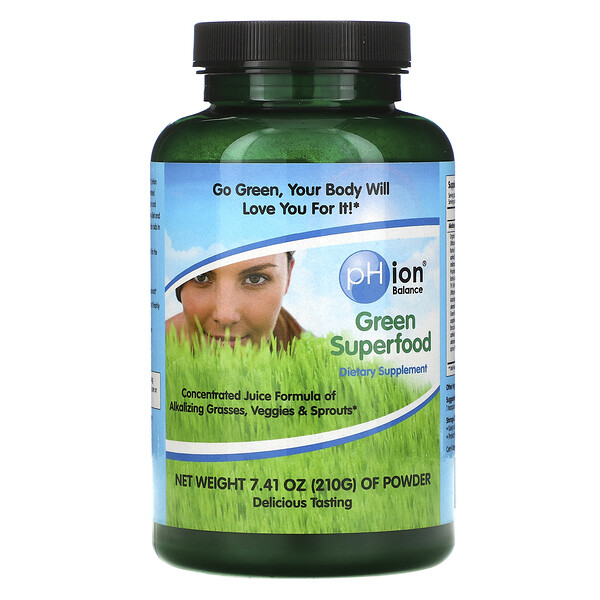 pHion Balance Green Superfood Powder 7.41 oz (210 g) 3 phion balance green superfood powder 7 41 oz 210 g 26048