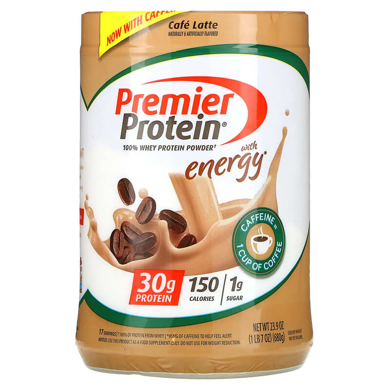 Premier Protein 100% Whey Protein Powder Cafe Latte 1 lb 7 oz (680 g) 3 Premier Protein 100% Whey Protein Powder Cafe Latte 1 lb 7 oz (680 g) 643843717362