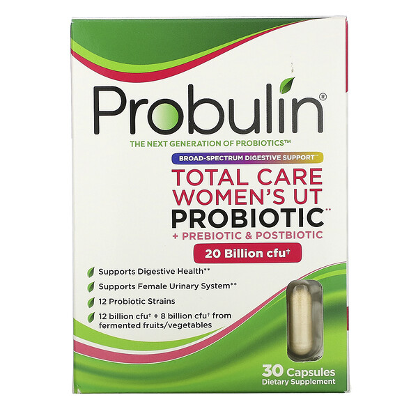 Probulin Total Care Women’s UT Probiotic 20 Billion CFU 30 viên 3 probulin total care women s ut probiotic 20 billion cfu 30 capsules 102438