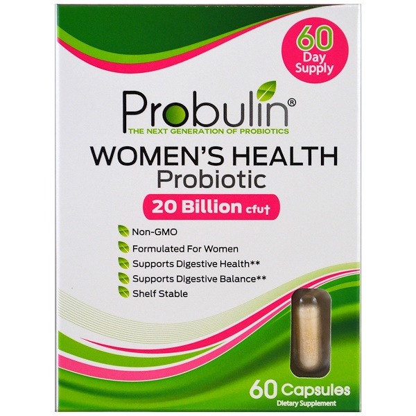 Probulin Women's Health Probiotic 20 Billion CFU 60 viên 3 probulin women s health probiotic 20 billion cfu 60 capsules 75267