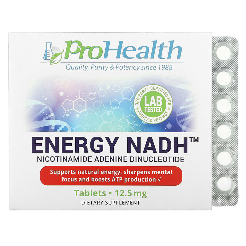 ProHealth Longevity Energy NADH 12.5 mg 90 Tablets 3 ProHealth Longevity Energy NADH 12.5 mg 90 Tablets 850030779298