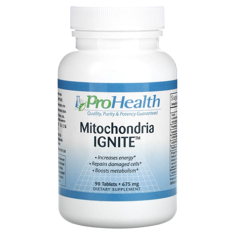 ProHealth Longevity Mitochondria Ignite 675 mg 90 Tablets 3 ProHealth Longevity Mitochondria Ignite 675 mg 90 Tablets 850023410306