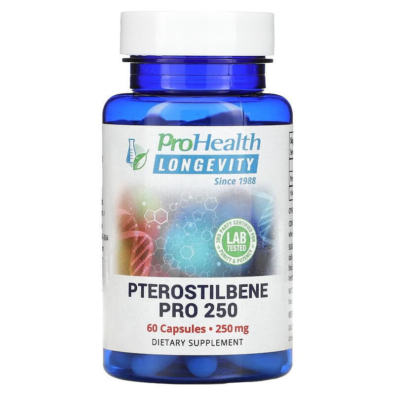 ProHealth Longevity Pterostilbene Pro 250 250 mg 60 Capsules 3 ProHealth Longevity Pterostilbene Pro 250 250 mg 60 Capsules 850023410320