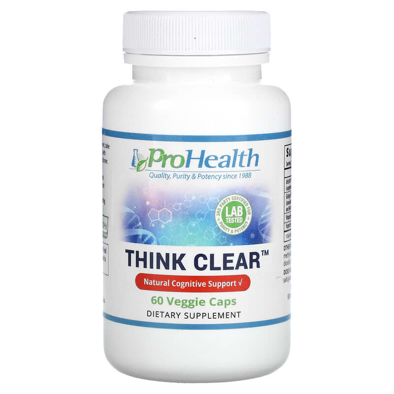 ProHealth Longevity Think Clear 60 Veggie Caps 3 ProHealth Longevity Think Clear 60 Veggie Caps 850023410269