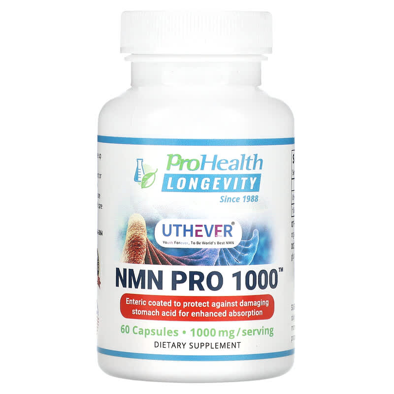 ProHealth Longevity Uthever NMN Pro 1000 500 mg 60 Capsules 3 ProHealth Longevity Uthever NMN Pro 1000 500 mg 60 Capsules 850030779045
