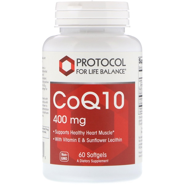 Protocol for Life Balance CoQ10 400 mg 60 Softgels 3 protocol for life balance coq10 400 mg 60 softgels 81752