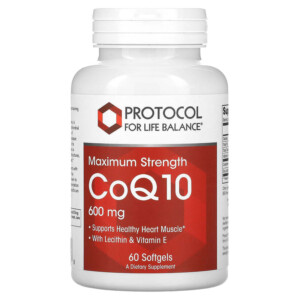 Protocol for Life Balance CoQ10 Maximum Strength 600 mg 60 Softgels 707359131828