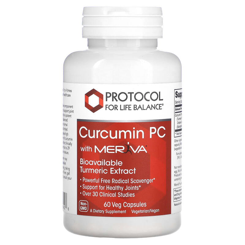 Protocol for Life Balance Curcumin PC With Meriva 60 Veg Capsules 3 Protocol for Life Balance Curcumin PC With Meriva 60 Veg Capsules 707359146426