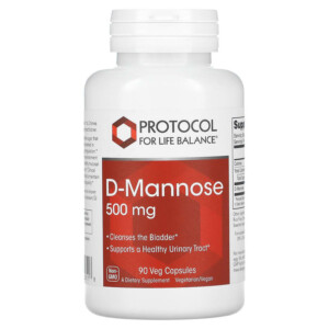 Protocol for Life Balance D-Mannose 125 mg 90 Veg Capsules 707359128118