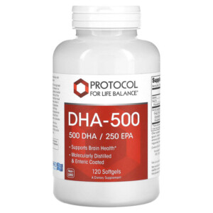 Protocol for Life Balance DHA-500 120 Softgels 707359116122