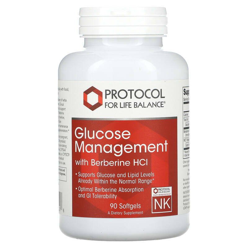 Protocol for Life Balance Glucose Management with Berberine HCL 90 Softgels 6 protocol for life balance glucose management with berberine hcl 90 softgels 81759