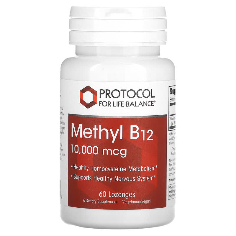 Protocol for Life Balance Methyl B12 10.000 mcg 60 Lozenges 3 Protocol for Life Balance Methyl B12 10.000 mcg 60 Lozenges 707359104976