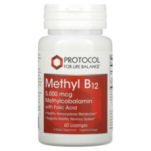 Protocol for Life Balance Methyl B12 5.000 mcg 60 Lozenges 707359104969