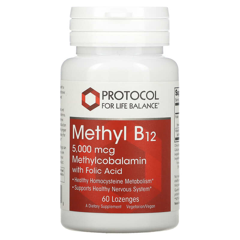Protocol for Life Balance Methyl B12 5.000 mcg 60 Lozenges 3 Protocol for Life Balance Methyl B12 5.000 mcg 60 Lozenges 707359104969