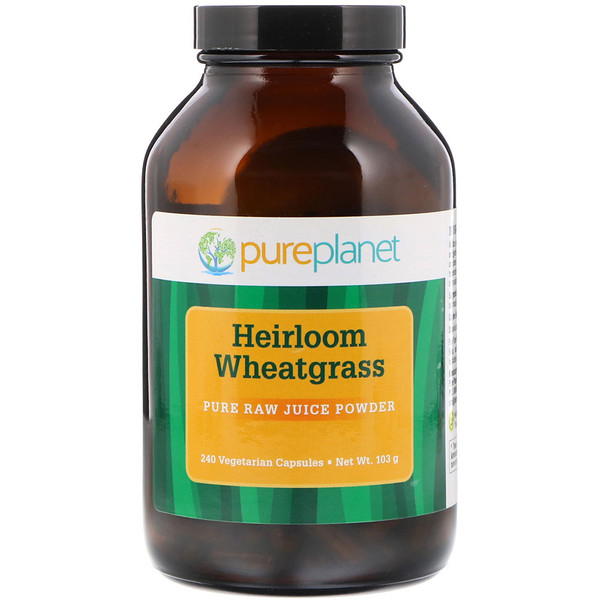 Pure Planet Heirloom Wheatgrass 240 viên 3 pure planet heirloom wheatgrass 240 vegetarian capsules 4993