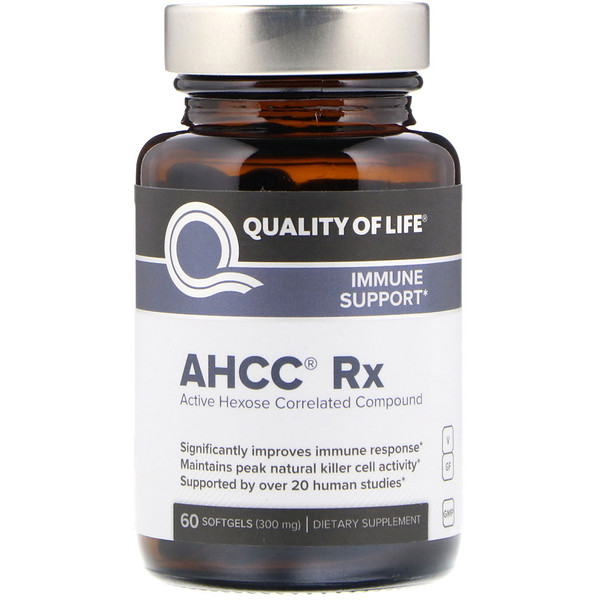 Quality of Life Labs AHCC RX 300 mg 60 Softgels 2 quality of life labs ahcc rx 300 mg 60 softgels 72790