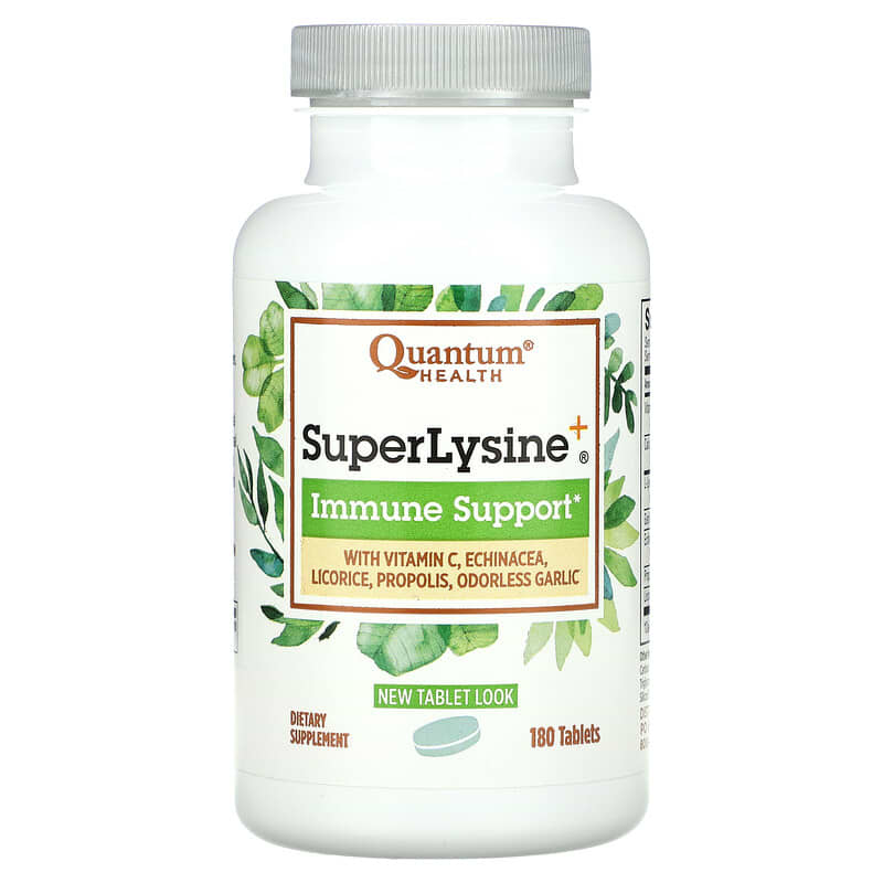 Quantum Health SuperLysine+ Immune Support 180 Tablets 3 Quantum Health SuperLysine+ Immune Support 180 Tablets 046985001113