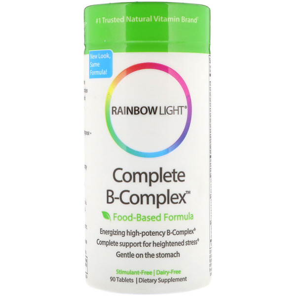Rainbow Light Complete B-Complex Food Based Formula 90 viên 3 rainbow light complete b complex food based formula 90 tablets 17106