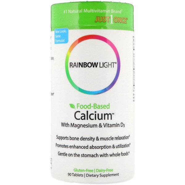 Mua Rainbow Light Food-Based Calcium with Magnesium & Vitamin D3 90 viên giảm giá rẻ Hà nội TPHCM