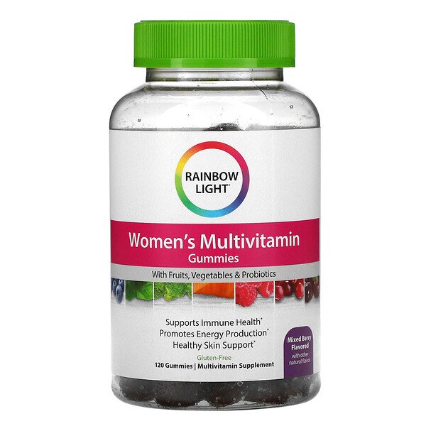 Rainbow Light Women's Multivitamin Mixed Berry 120 Gummies 3 rainbow light women s multivitamin mixed berry 120 gummies 103159