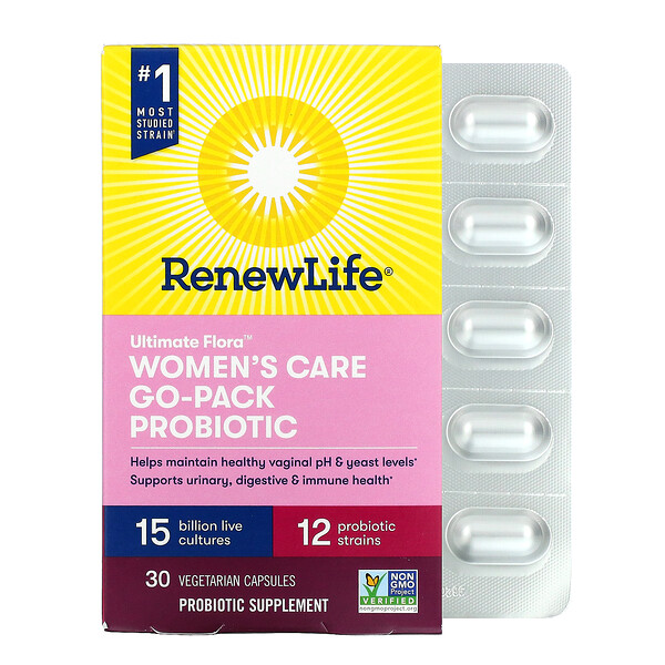 Renew Life Ultimate Flora Women's Care Go-Pack Probiotic 15 Billion Live Cultures 30 Vegetarian Capsules 1 Mua Renew Life Ultimate Flora Women's Care Go-Pack Probiotic 15 Billion Live Cultures 30 viên giảm giá rẻ Hà nội TPHCM