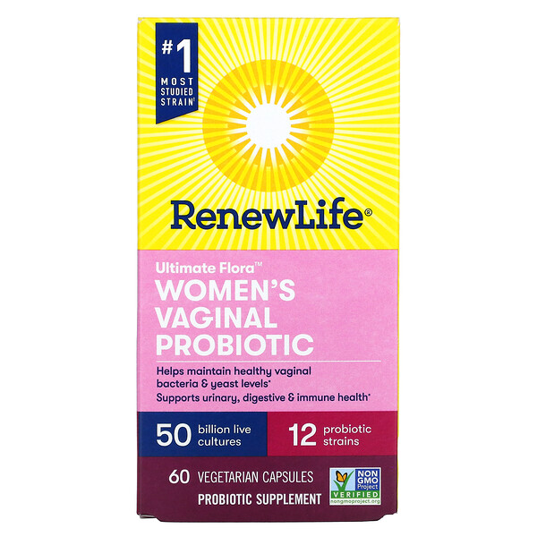 Renew Life Ultimate Flora Women's Vaginal Probiotic 50 Billion CFU 60 viên 3 renew life ultimate flora women s vaginal probiotic 50 billion cfu 60 vegetarian capsules 107776