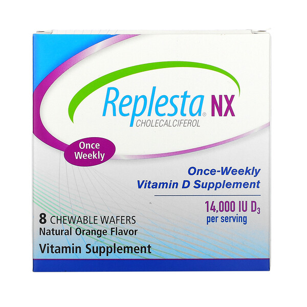 Replesta NX Cholecalciferol Once-Weekly Vitamin D Natural Orange 14.000 IU 8 Chewable Wafers 3 Mua Replesta NX Cholecalciferol Once-Weekly Vitamin D Natural Orange 14