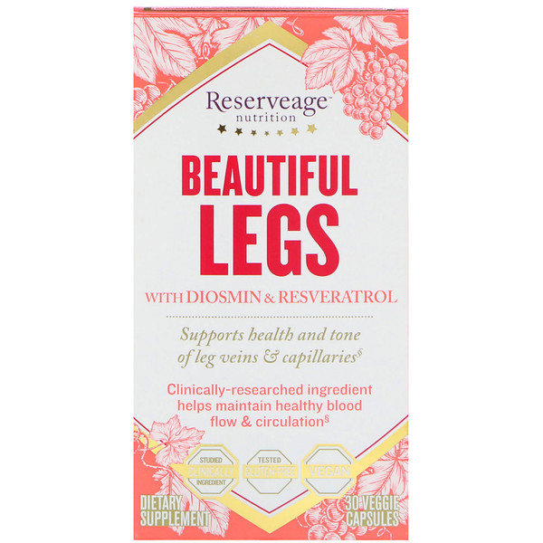 Mua ReserveAge Nutrition Beautiful Legs with Diosmin & Resveratrol 30 Veggie viên giảm giá rẻ Hà nội TPHCM
