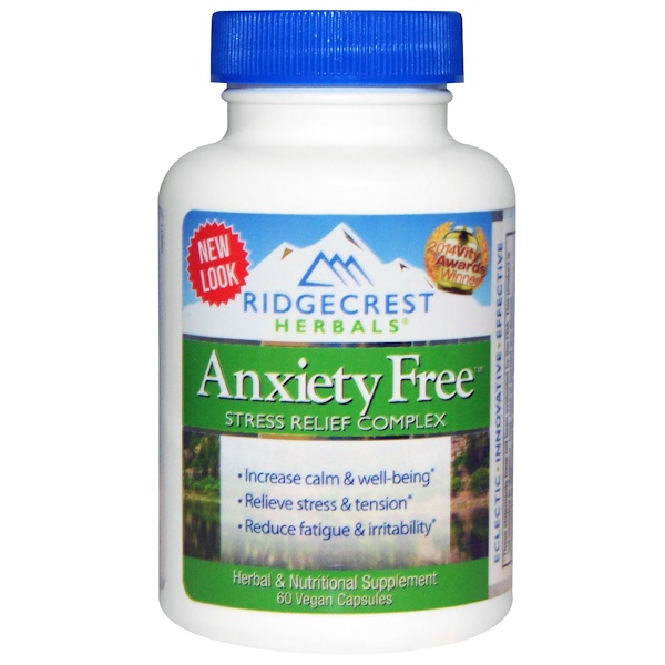 Mua RidgeCrest Herbals Anxiety Free Stress Relief Complex 60 Vegan Caps giảm giá rẻ Hà nội TPHCM