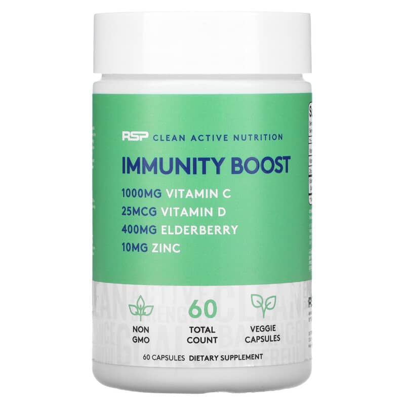 RSP Nutrition Immunity Boost Immune System Support + Vitamins & Antioxidants + Immune Cell Production 60 Veggie Capsules 3 RSP Nutrition Immunity Boost Immune System Support + Vitamins & Antioxidants + Immune Cell Production 60 Veggie Capsules 850019469332