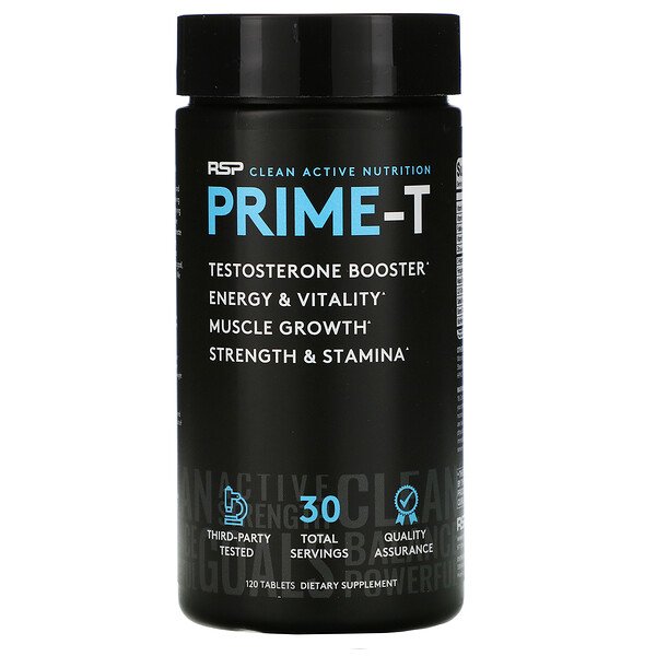 RSP Nutrition Prime-T Testosterone Booster 120 viên 6 rsp nutrition prime t testosterone booster 120 tablets 77963
