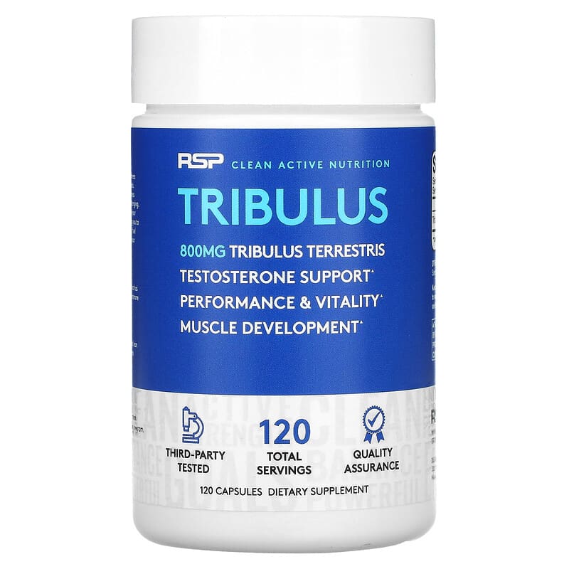 RSP Nutrition Tribulus Testosterone Support 800 mg 120 Capsules 3 RSP Nutrition Tribulus Testosterone Support 800 mg 120 Capsules 854446006610