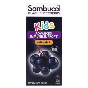 Sambucol Black Elderberry Syrup For Kids Berry 4 fl oz (120 ml) 896116001181